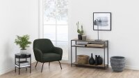 Konsolentisch SEAFORD mattschwarz Wildeiche Look Puristisch