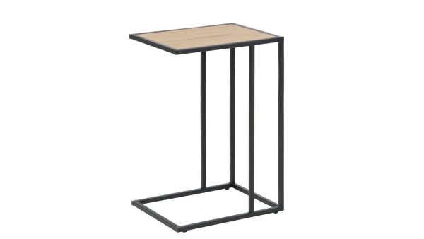 Beistelltisch SEAFORD schwarz Wildeiche Look Puristisch