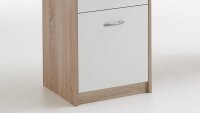 Schreibtisch JACKSON Computertisch Bürotisch in Eiche weiß 123x50 cm