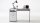 Schreibtisch JACKSON Computertisch Bürotisch in Beton weiß 123x50 cm