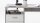 Schreibtisch JACKSON Computertisch Bürotisch in Beton weiß 123x50 cm