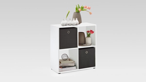 Raumteiler MEGA 400 Bücherregal Regal Standregal in weiß 70 cm