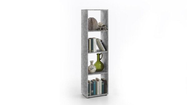 Raumteiler MEGA 4 Bücherregal Regal in Beton mit 4 Fächern