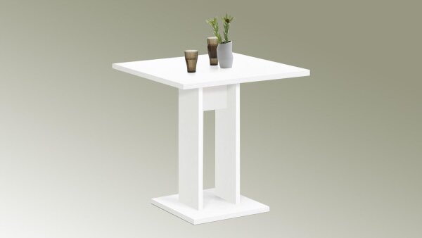 Esstisch BANDOL 1 Küchentisch Tisch Esszimmertisch in weiß 70x70 cm