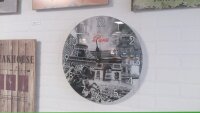 Wanduhr Paris dekorative Motiv Uhr Glas bedruckt