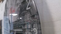 Wanduhr Paris dekorative Motiv Uhr Glas bedruckt