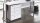 Winkelschreibtisch Calvia 240x200 cm weiß inkl. Rollcontainer