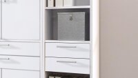 Regal CALVIA  Büroregal in weiß mit Schubkästen
