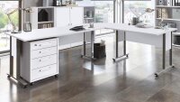 Arbeitszimmer CALVIA Büro Komplettset in weiß