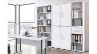 Arbeitszimmer CALVIA Büro Komplettset in weiß