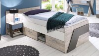 Jugendbett NONA Bett Bettanlage mit Nachtkommode...