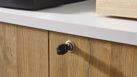 Regalwand CALVIA Regal Anrichte Sideboard weiß Alteiche abschließbar