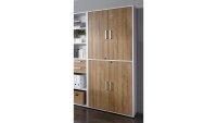Aktenschrank CALVIA Büroschrank Schrank weiß...