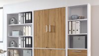 Arbeitszimmer CALVIA Büro Komplett Set weiß...