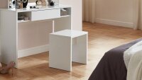 Hocker SCHMINKI Sitzhocker in weiß Edelglanz 40x44 cm