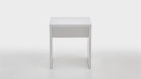 Hocker SCHMINKI Sitzhocker in weiß Edelglanz 40x44 cm
