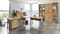 Aktenschrank CALVIA Büroschrank in Alteiche abschließbar