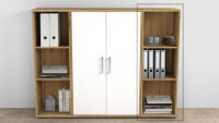 Regal DALLAS Büroregal Standregal Artisan Eiche 124 cm