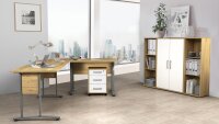 Regal DALLAS Büroregal Standregal Artisan Eiche 124 cm