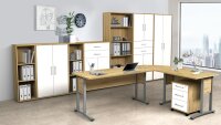 Regal DALLAS Büroregal Standregal Artisan Eiche 124 cm