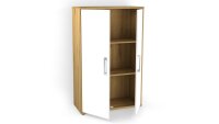 Aktenkommode DALLAS Büro Aktenschrank Artisan Eiche weiß