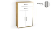 Aktenkommode DALLAS Aktenschrank weiß Artisan Eiche Büro