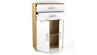 Aktenkommode DALLAS Aktenschrank weiß Artisan Eiche Büro