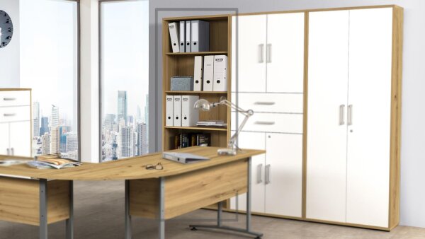 Aktenregal DALLAS Büro Standregal Artisan Eiche 202 cm