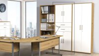 Aktenschrank DALLAS Standschrank Artisan Eiche 4-trg...