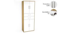 Aktenschrank DALLAS Standschrank Artisan Eiche 4-trg...