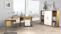 Büro-Set 2 DALLAS Arbeitszimmer Set Artisan Eiche 5-tlg