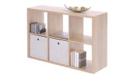 Regal Max mit 6 Fächern Sonoma Eiche