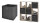 Faltbox FLORI 1 4er Set Korb Aufbewahrungsbox 32x32x32 anthrazit