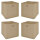 Faltbox 4er Set FLORI 1 Aufbewahrungsbox in beige