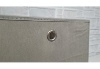 Faltbox FLORI 1 4er Set Regal Korb Aufbewahrungsbox 32x32x32 schlamm grau