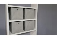 Faltbox FLORI 1 4er Set Regal Korb Aufbewahrungsbox 32x32x32 schlamm grau