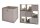 Faltbox FLORI 1 4er Set Regal Korb Aufbewahrungsbox 32x32x32 schlamm grau