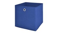 Faltbox FLORI 1 Korb Regal Aufbewahrungsbox in blau 4er Set