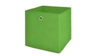 Faltbox FLORI 1 Korb Regal Aufbewahrungsbox in grün 4er Set