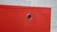 Faltbox FLORI 1 Korb Regal Aufbewahrungsbox 4er Set in rot