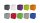 Faltbox FLORI 1 Korb Regal Aufbewahrungsbox 4er Set in rot