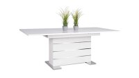 Tisch Mantova Esstisch weiß ausziehbar 160-200x90 cm