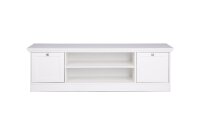 TV-Board LANDWOOD 2 türig in weiß mit 2 Fächern