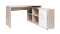 Winkelschreibtisch LONDON 1 Ecktisch Sonoma Eiche mit Sideboard