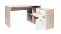 Winkelschreibtisch LONDON 1 Ecktisch Sonoma Eiche mit Sideboard