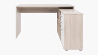 Winkelschreibtisch LONDON 1 Ecktisch Sonoma Eiche mit Sideboard
