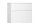 Highboard BLANC 3 hohe Kommode 2-türig mit Schubkasten weiß 80x131