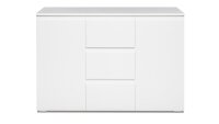 Sideboard BLANC 4 grifflose Kommode in Weiß 120 cm breit