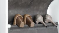 Schuhschrank ZUMA Schuhregal Schuhkipper Schrank weiß Spiegel 12 Paar