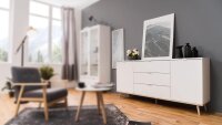 Sideboard GÖTEBORG weiß Sonoma Eiche Kommode...